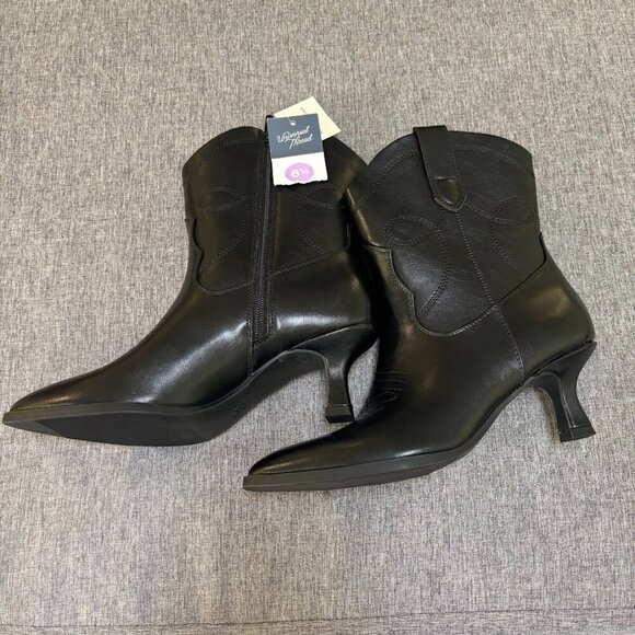 Universal Thread Jenson Women’s Black Western Cowboy Boots Memory Foam Insole - Picture 3 of 6